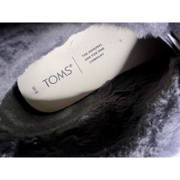 Womens TOMS PAXTON SLIP ON CHUKKA SNEAKER SHOE • Blue Suede• Size 8 - Picture 4 of 11